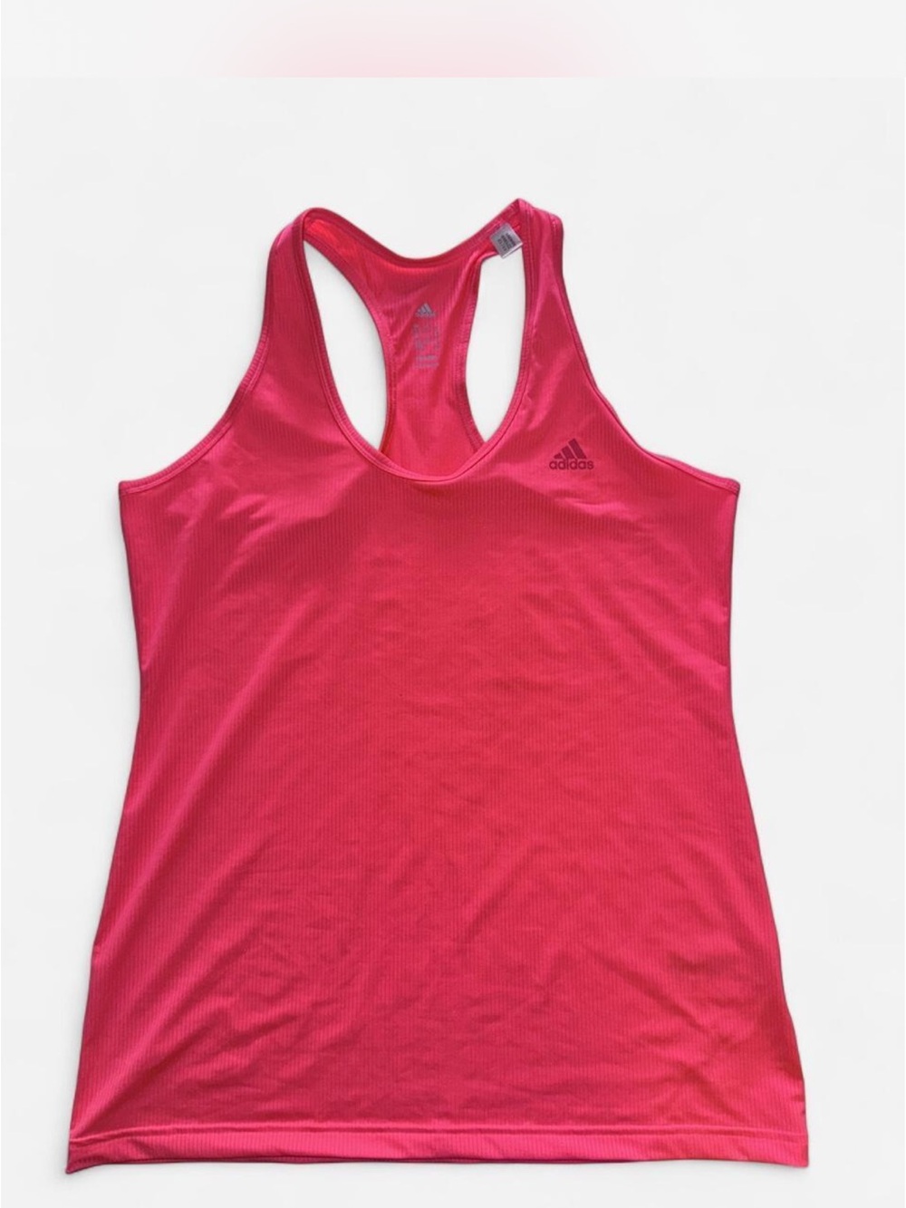 adidas coral Pink Athletic Racerback Tank